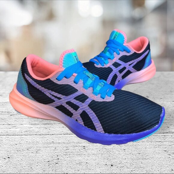 Asics Versablast Black Sun Coral Women's Athletic Running Shoes Size US 9 EUC - Picture 3 of 13